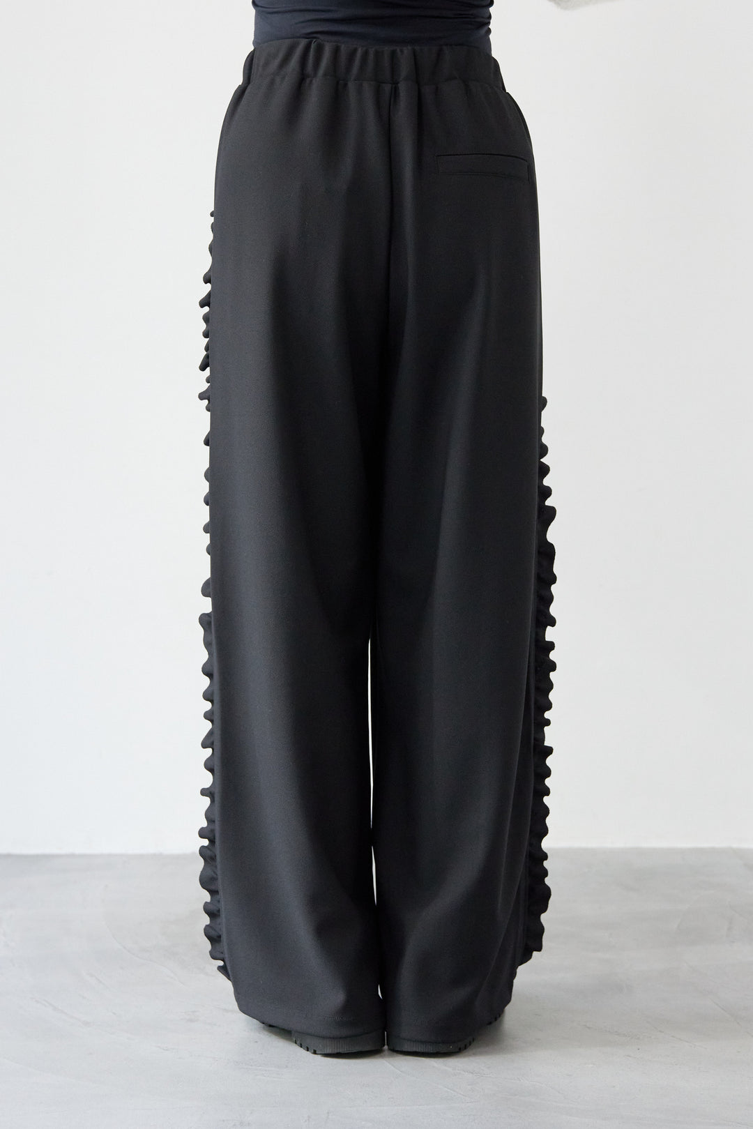 カットジョーゼットサイドフリルパンツ