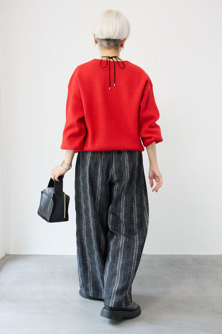 ツイードタックパンツ