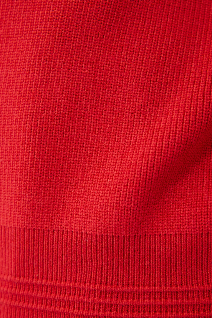 【防静電気】やわもち深Vネックデザインニット