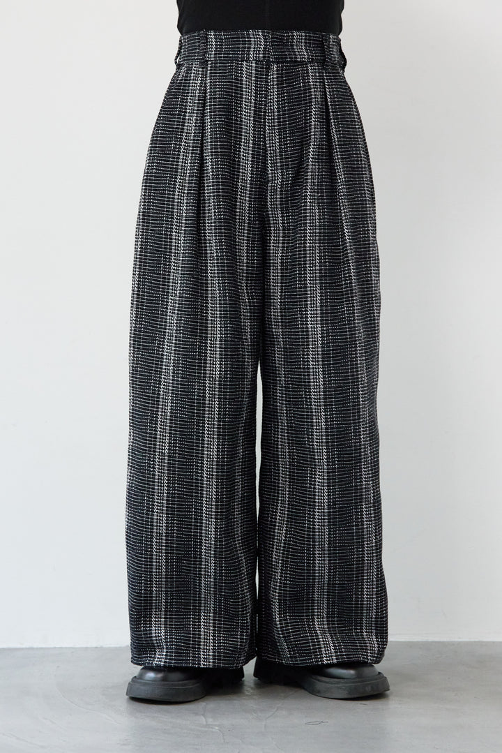 ツイードタックパンツ