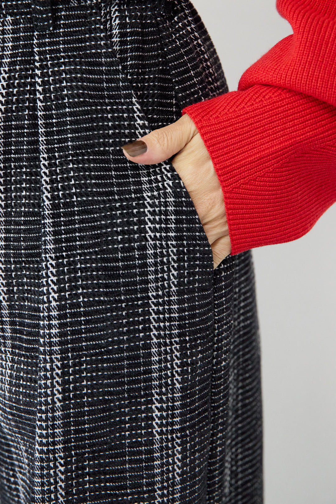 ツイードタックパンツ