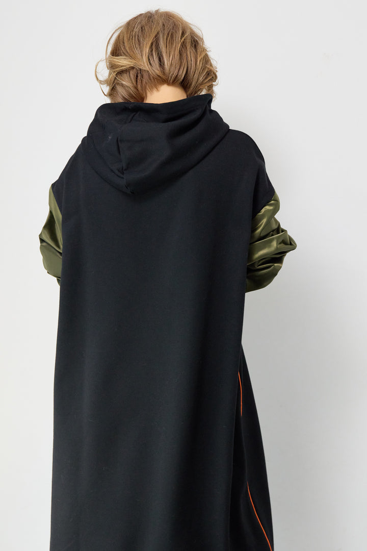 MA-1フードドッキングワンピース