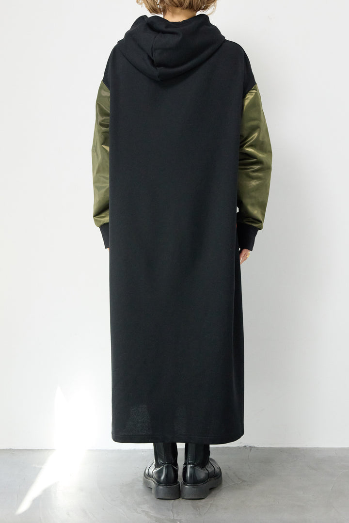 MA-1フードドッキングワンピース