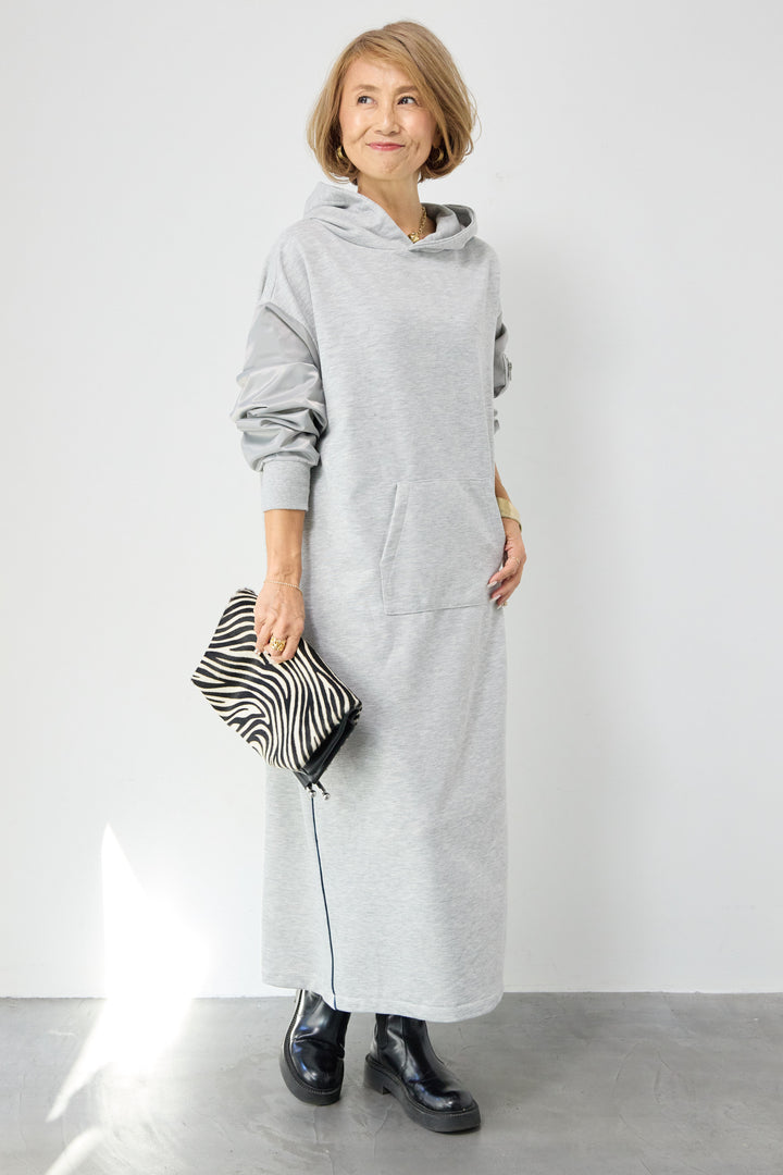 MA-1フードドッキングワンピース