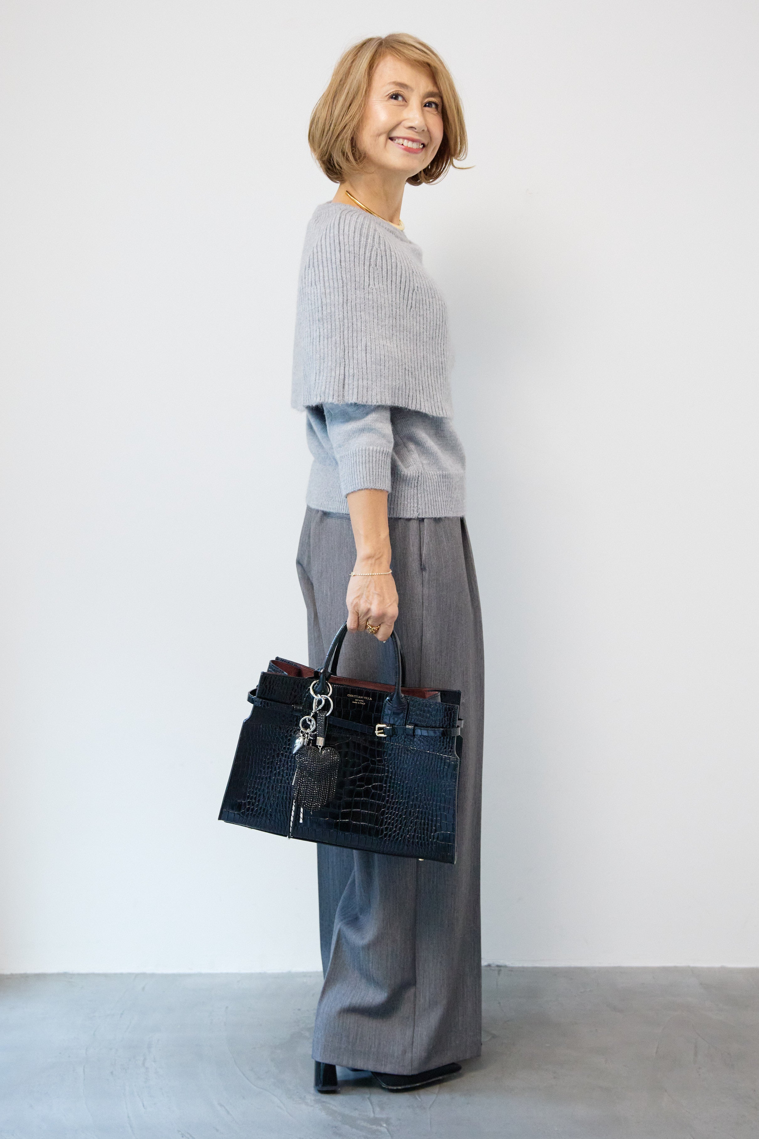 ケープド・リブニットプルオーバー – plusotoha