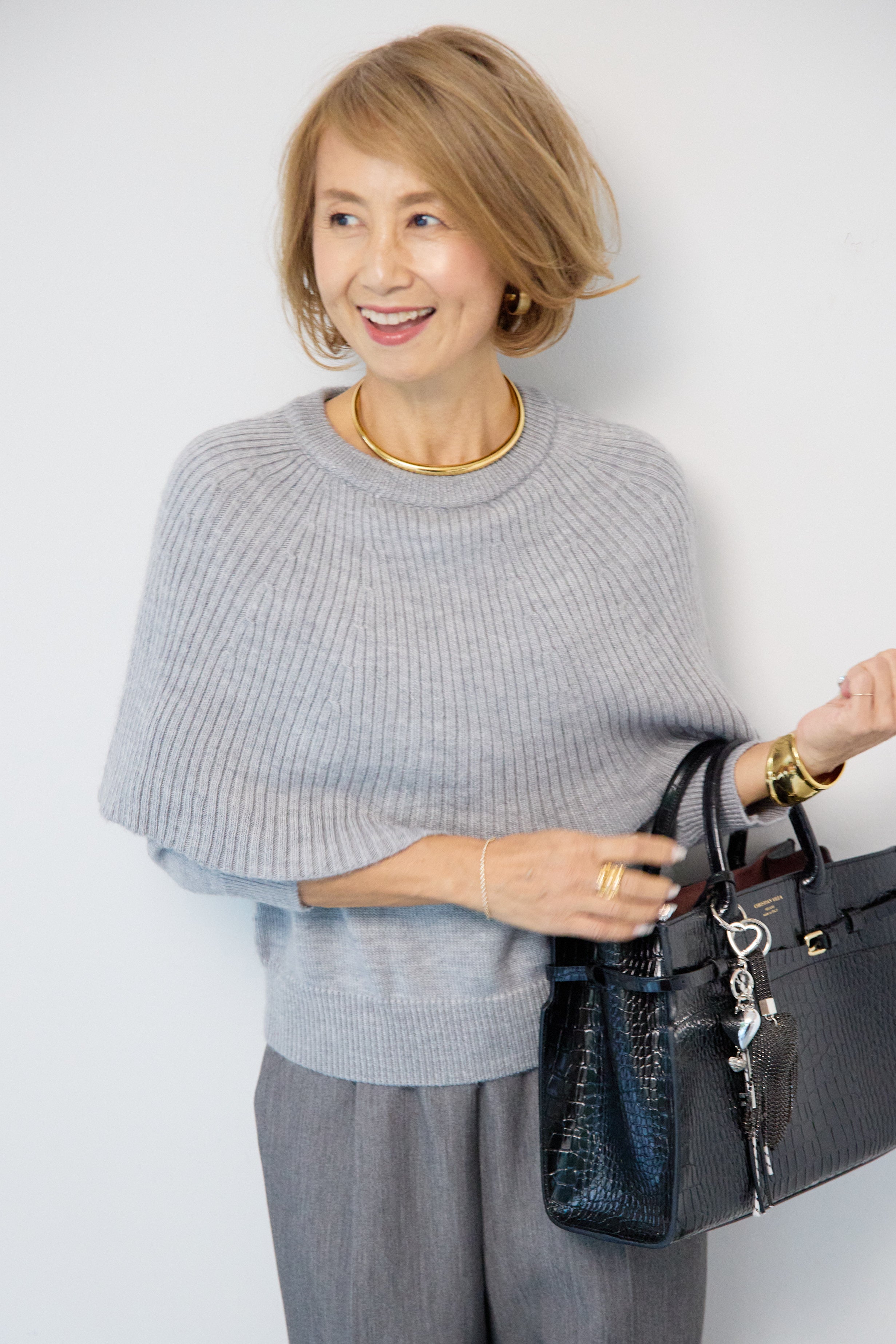 ケープド・リブニットプルオーバー – plusotoha