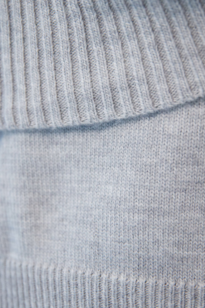 ケープド・リブニットプルオーバー