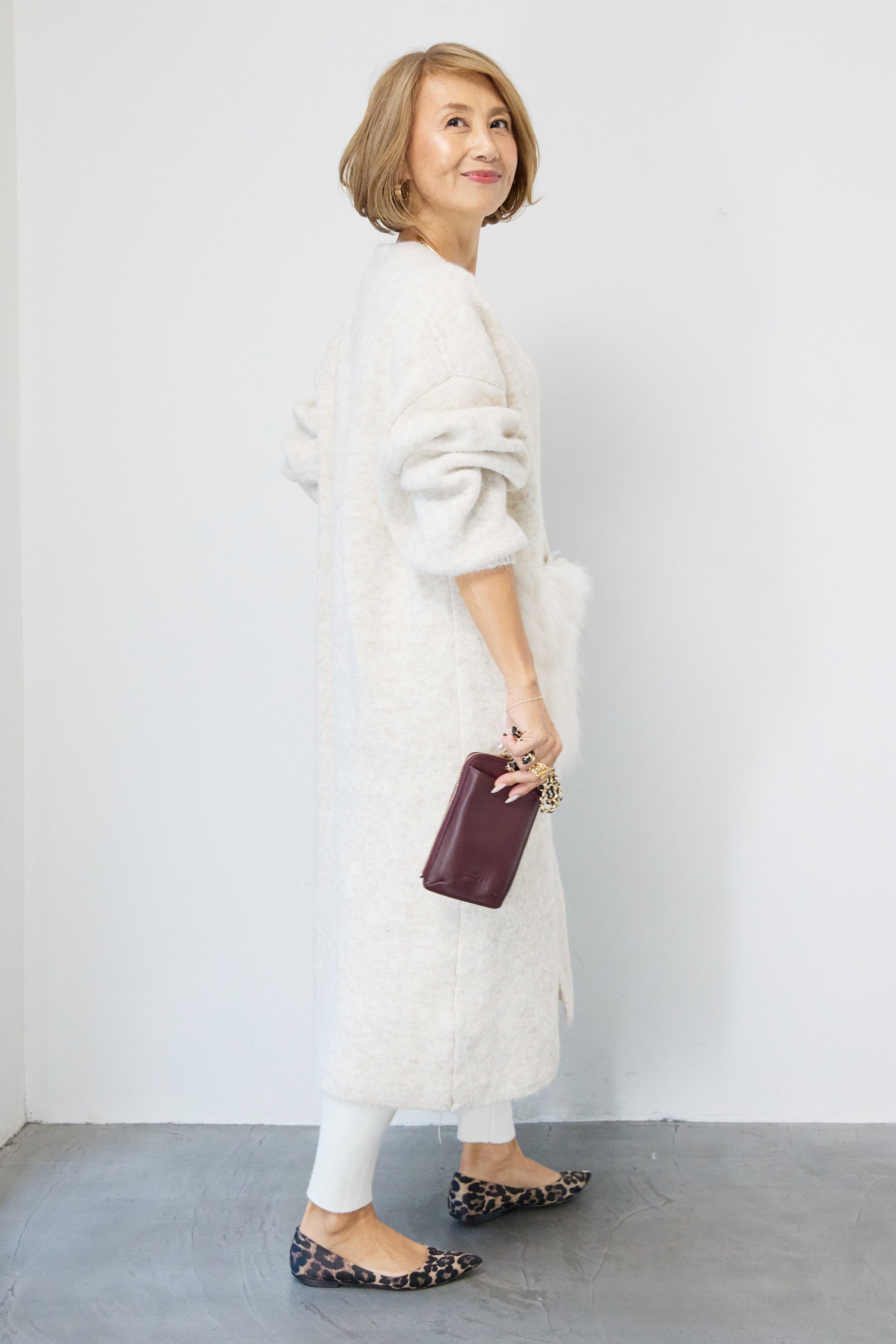 ファーポケットロングカーディガン – plusotoha