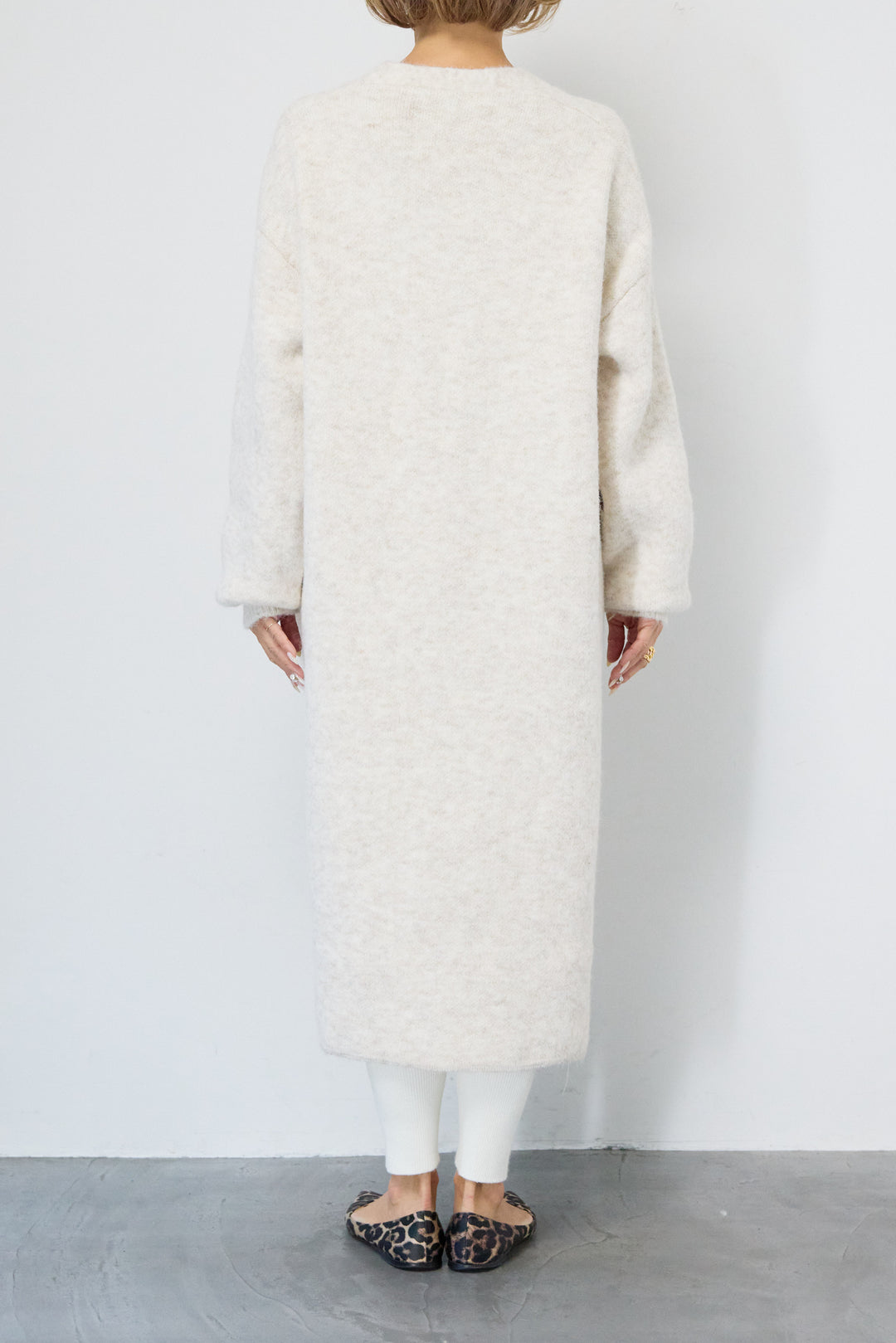 ファーポケットロングカーディガン