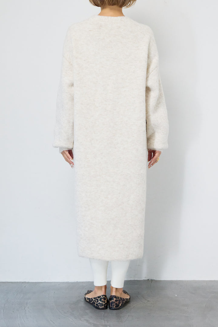 ファーポケットロングカーディガン