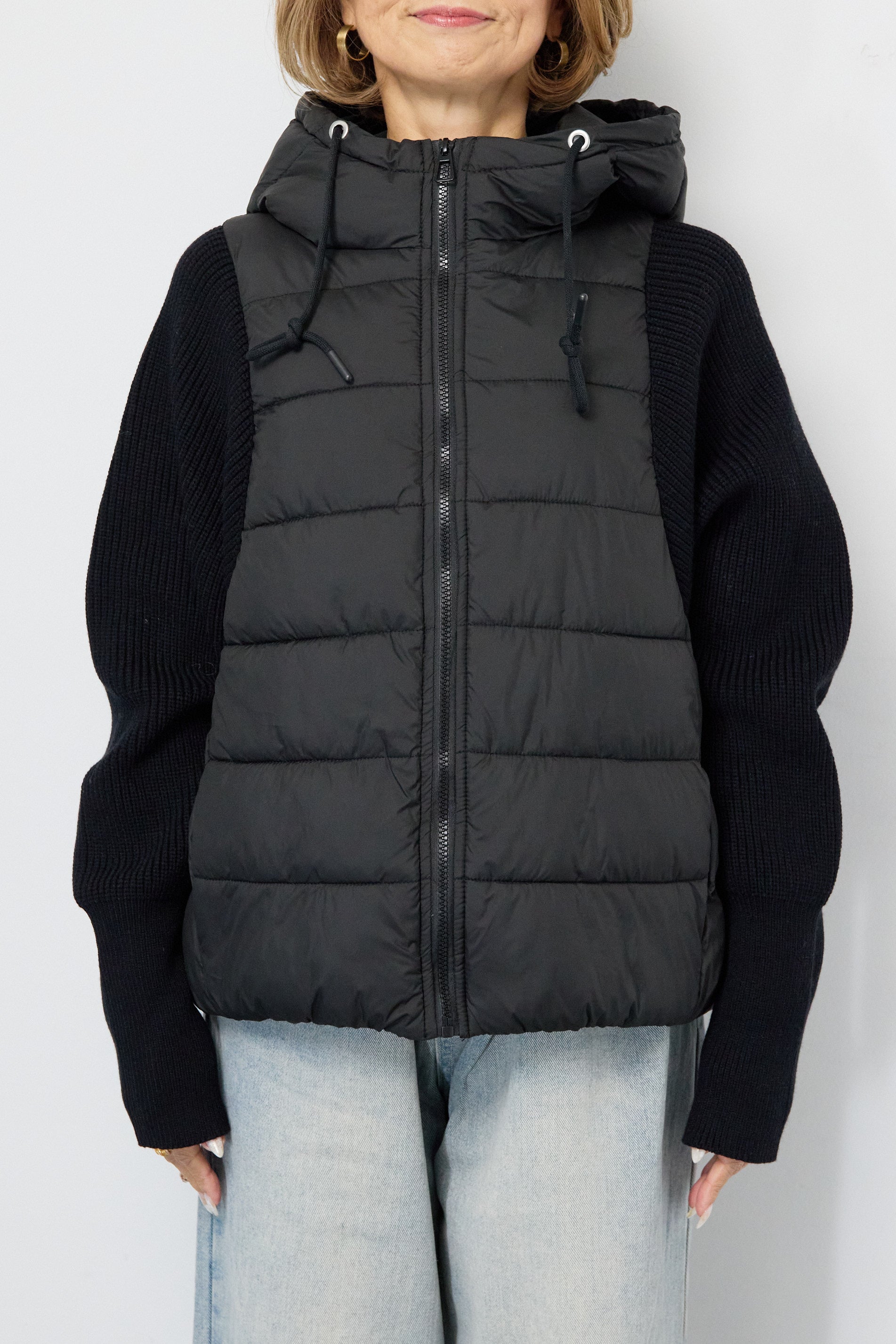 スリーブニットダウンジャケット – plusotoha