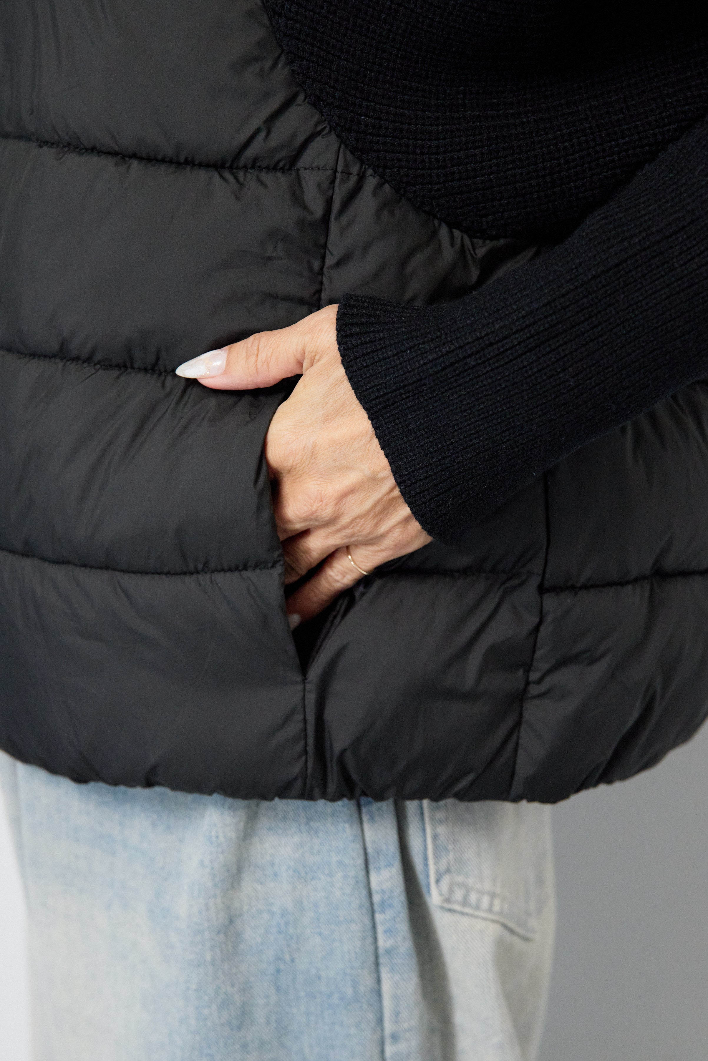 スリーブニットダウンジャケット – plusotoha