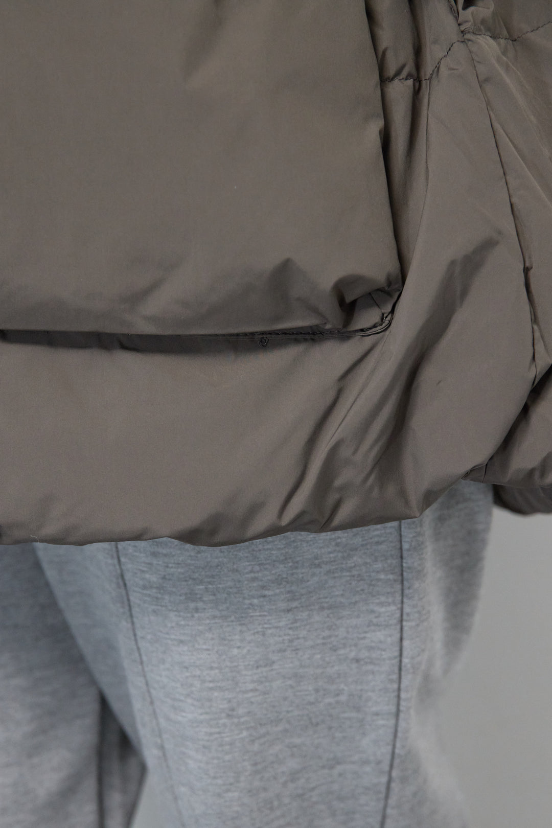 ファーフードダウンコート