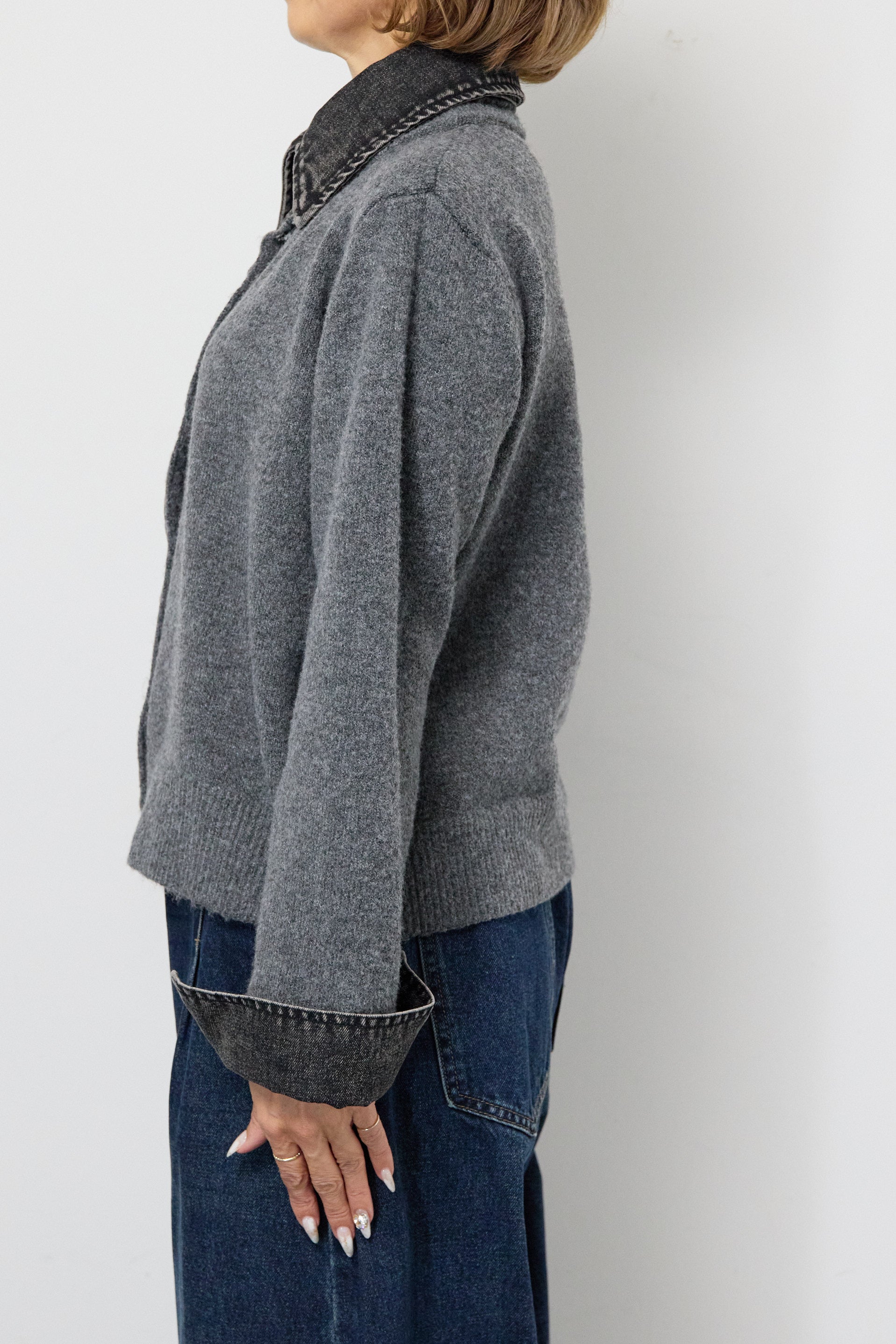 デニム×ニットシャツ – plusotoha