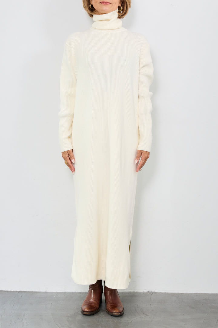 [SET]スタンドカラー中綿ショートブルゾン+タートルネックリブニットワンピース(2set)