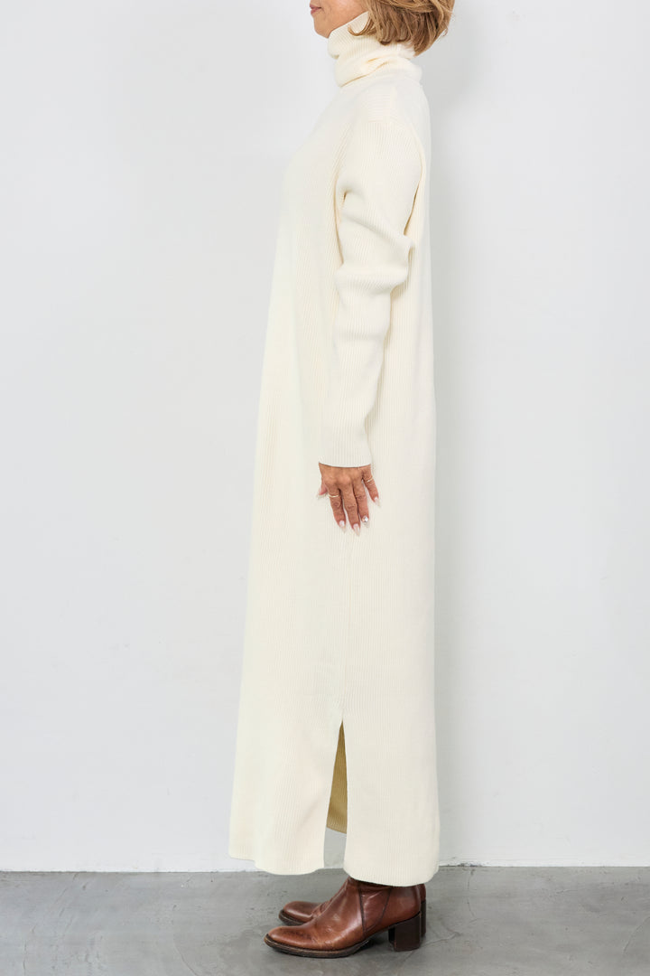 [SET]スタンドカラー中綿ショートブルゾン+タートルネックリブニットワンピース(2set)