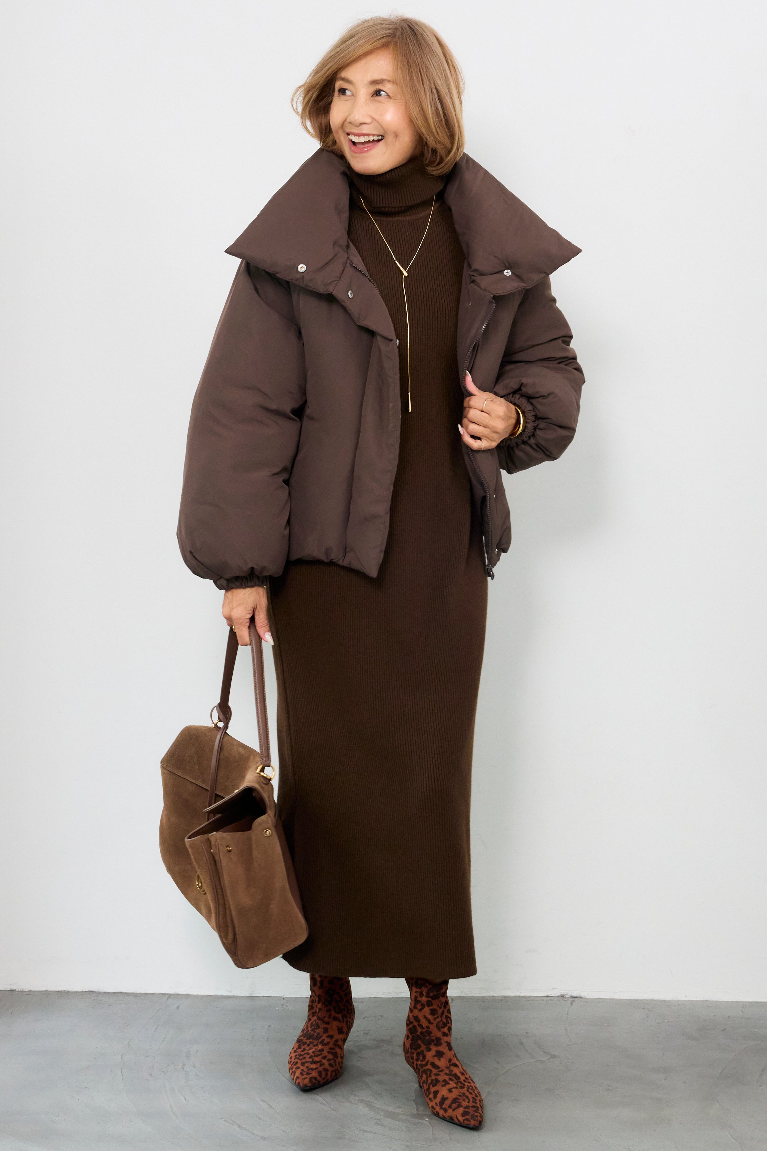 スタンドカラー中綿ショートブルゾン – plusotoha