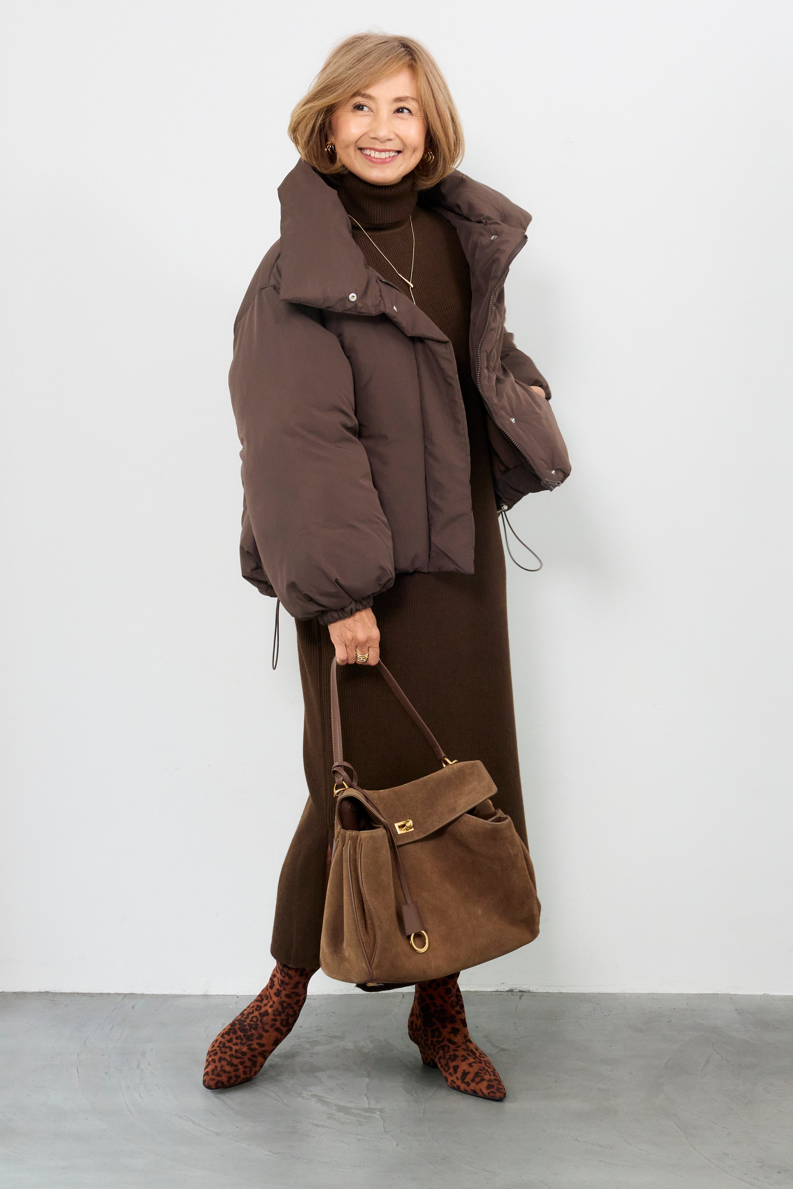 スタンドカラー中綿ショートブルゾン – plusotoha