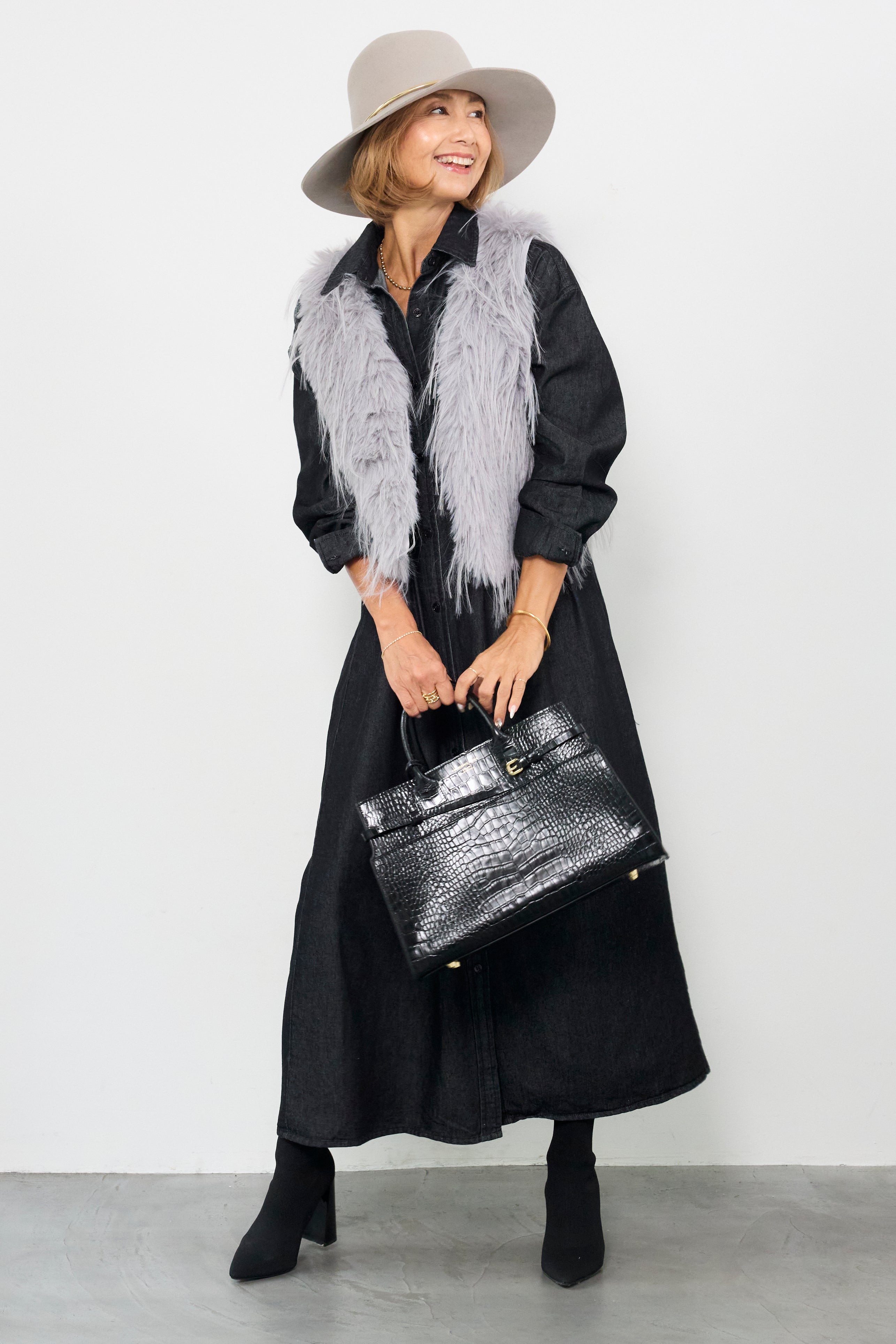 デニムタックシャツワンピース – plusotoha