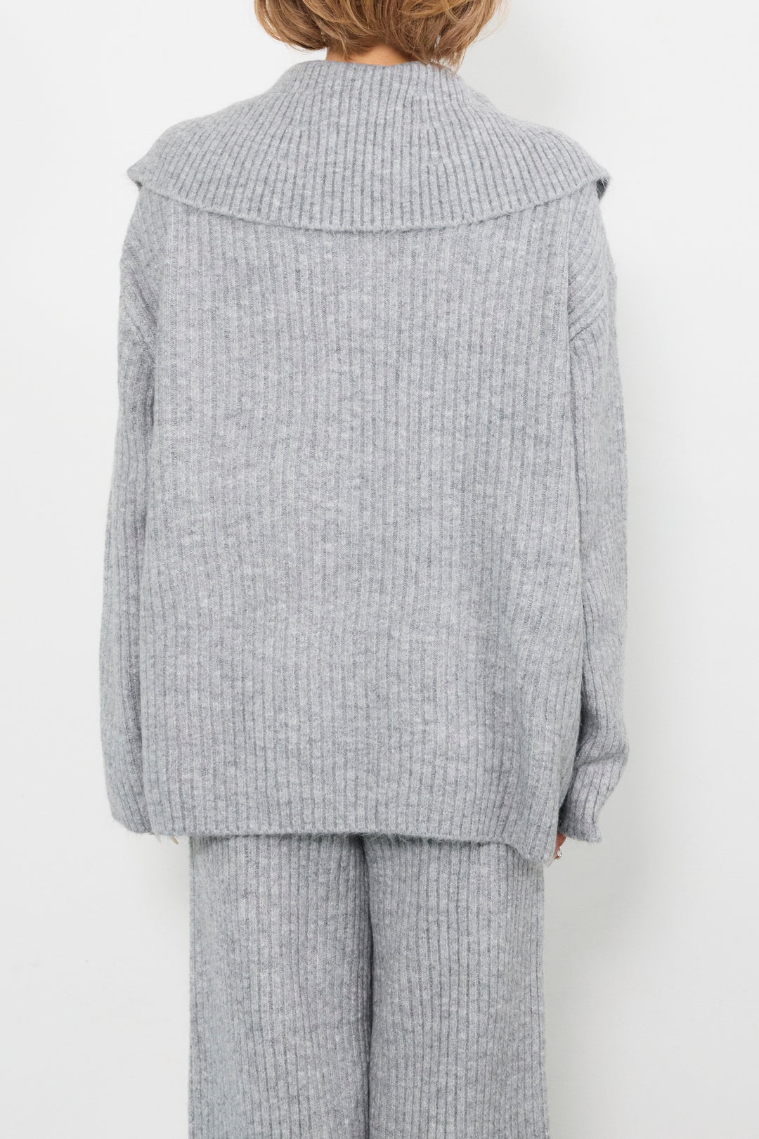 2WAYビッグカラーリブニットセットアップ