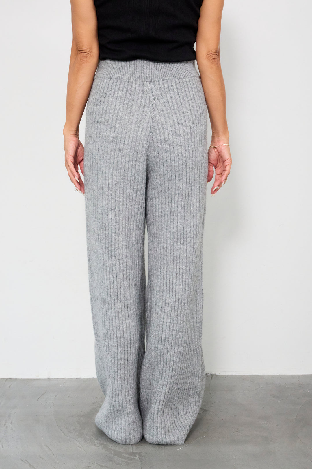 2WAYビッグカラーリブニットセットアップ