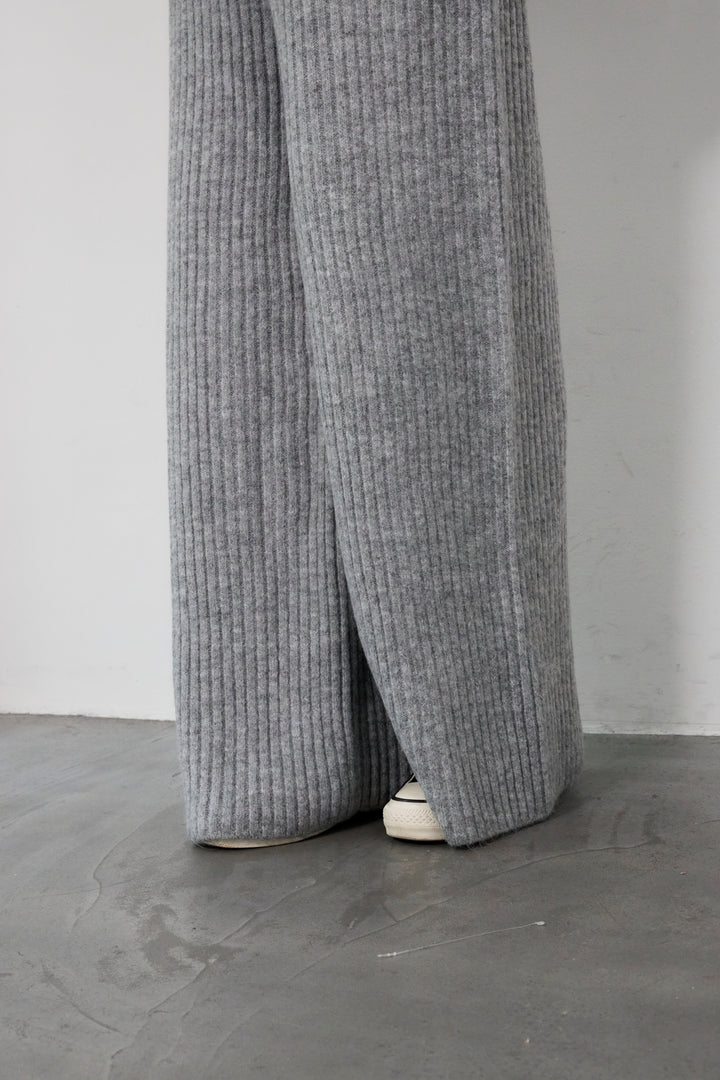 2WAYビッグカラーリブニットセットアップ