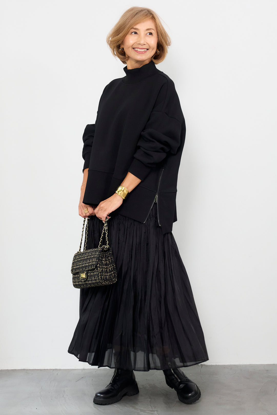 ティアードプリーツスカート