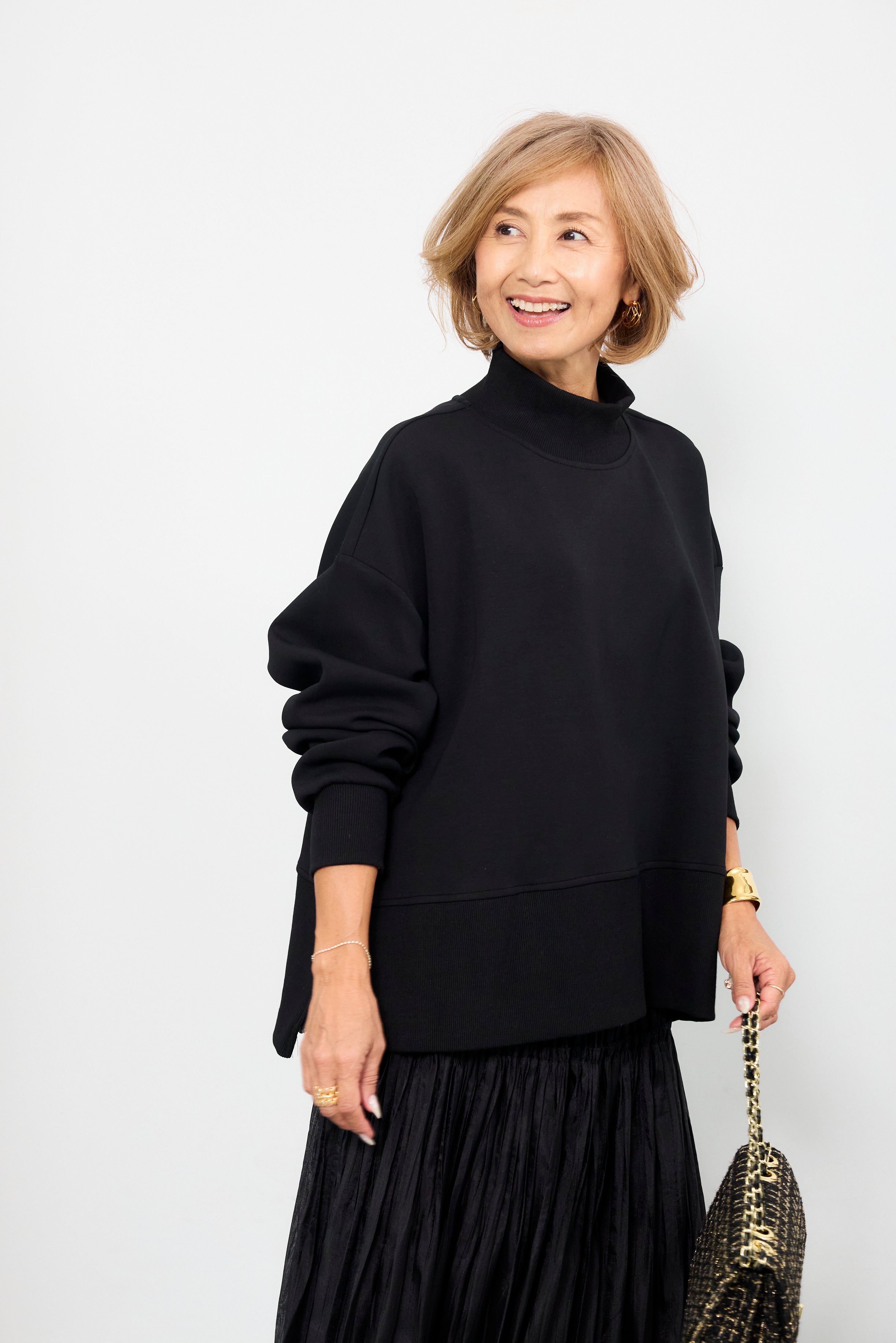 Sプラス モックネック プルオーバー サイドジップモックネックプルオーバー – plusotoha