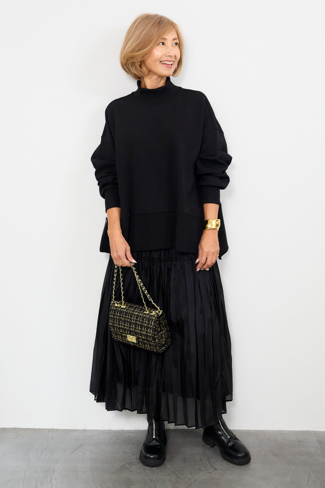 ティアードプリーツスカート