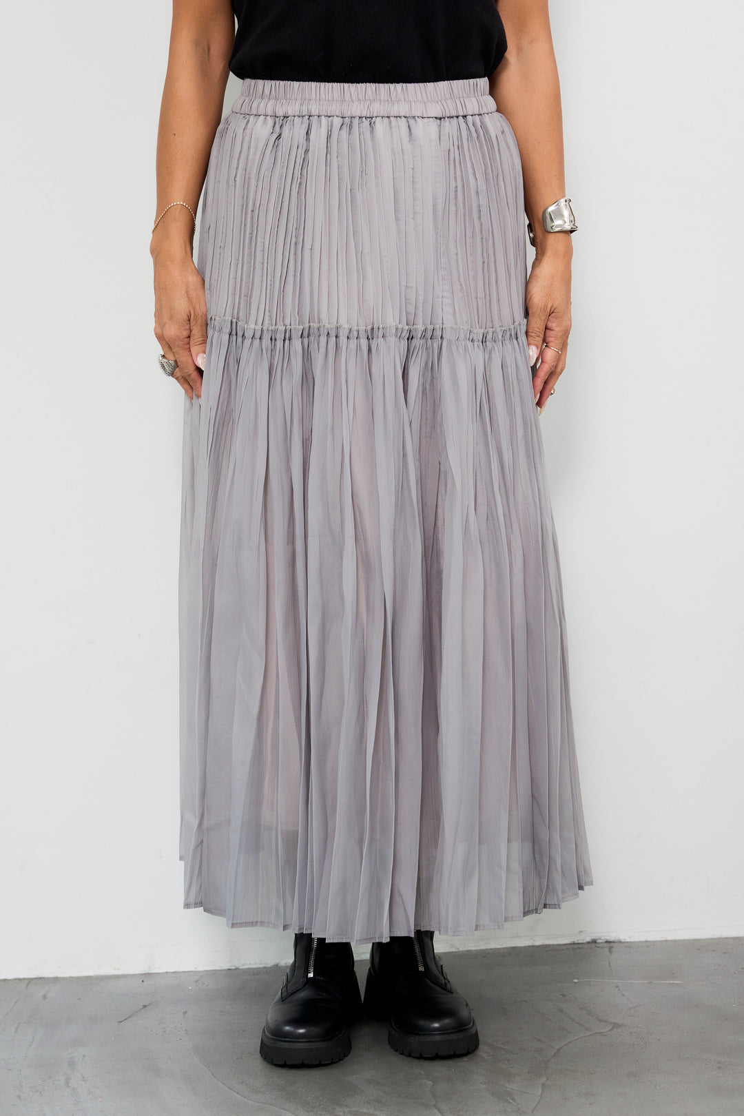 ティアードプリーツスカート