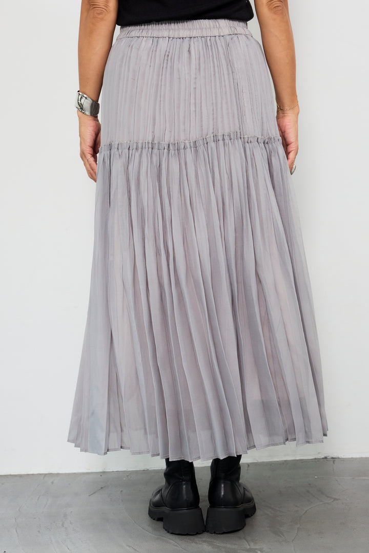 ティアードプリーツスカート
