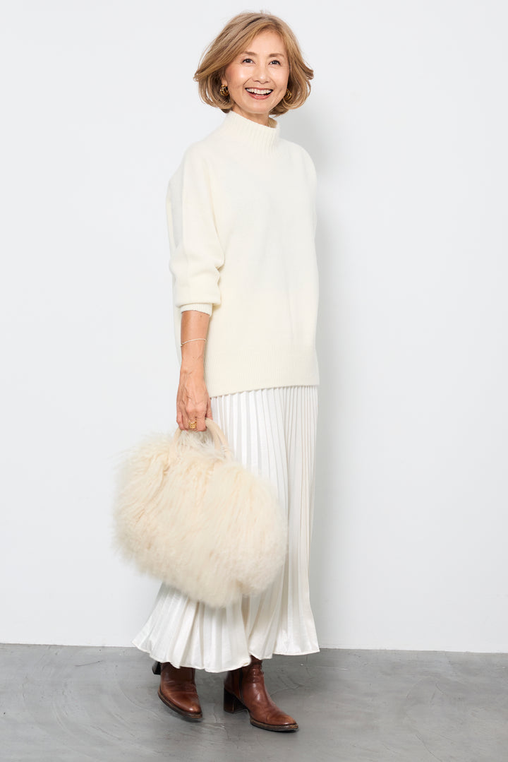 【ジャパンメイド】山形ウールハイネックニット