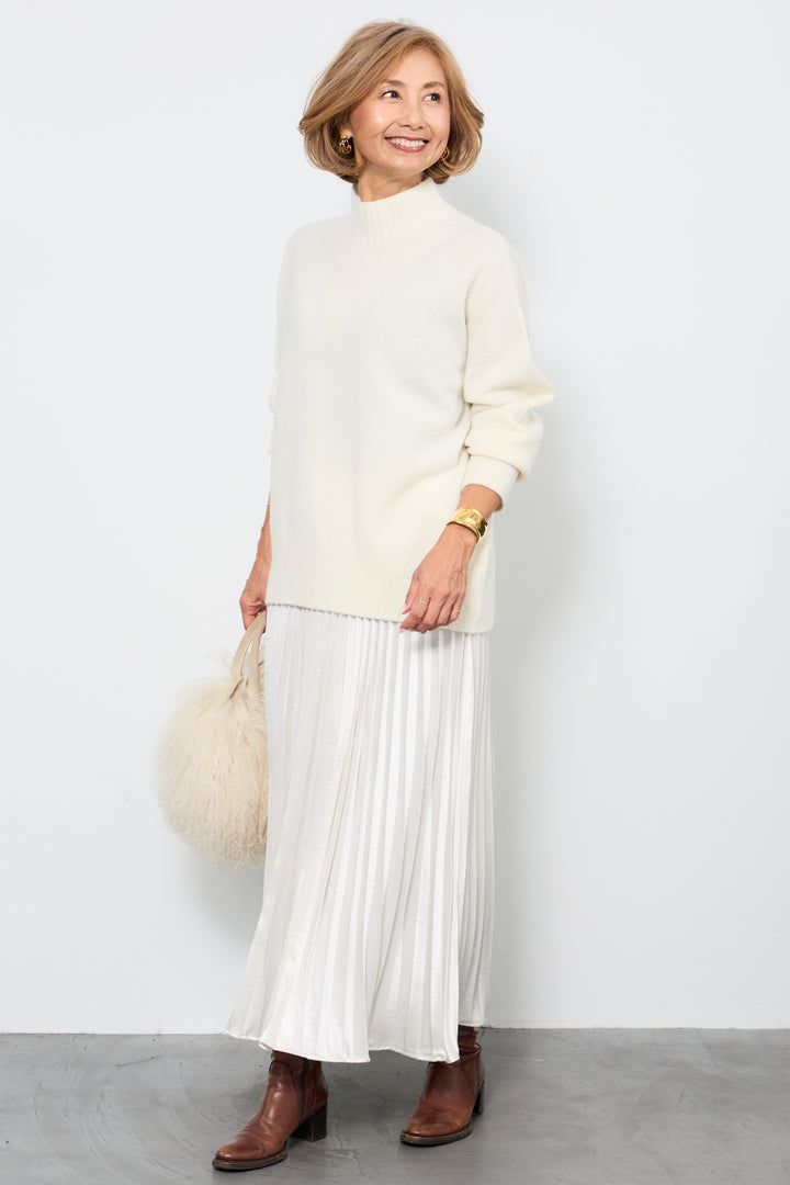 【ジャパンメイド】山形ウールハイネックニット