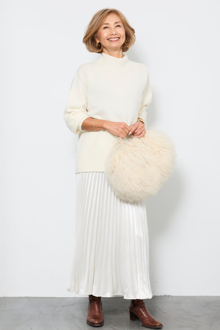 【ジャパンメイド】山形ウールハイネックニット