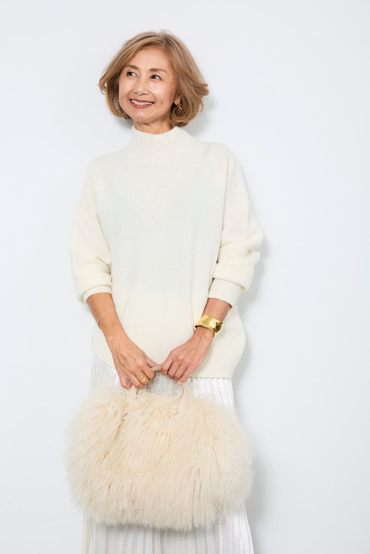 【ジャパンメイド】山形ウールハイネックニット