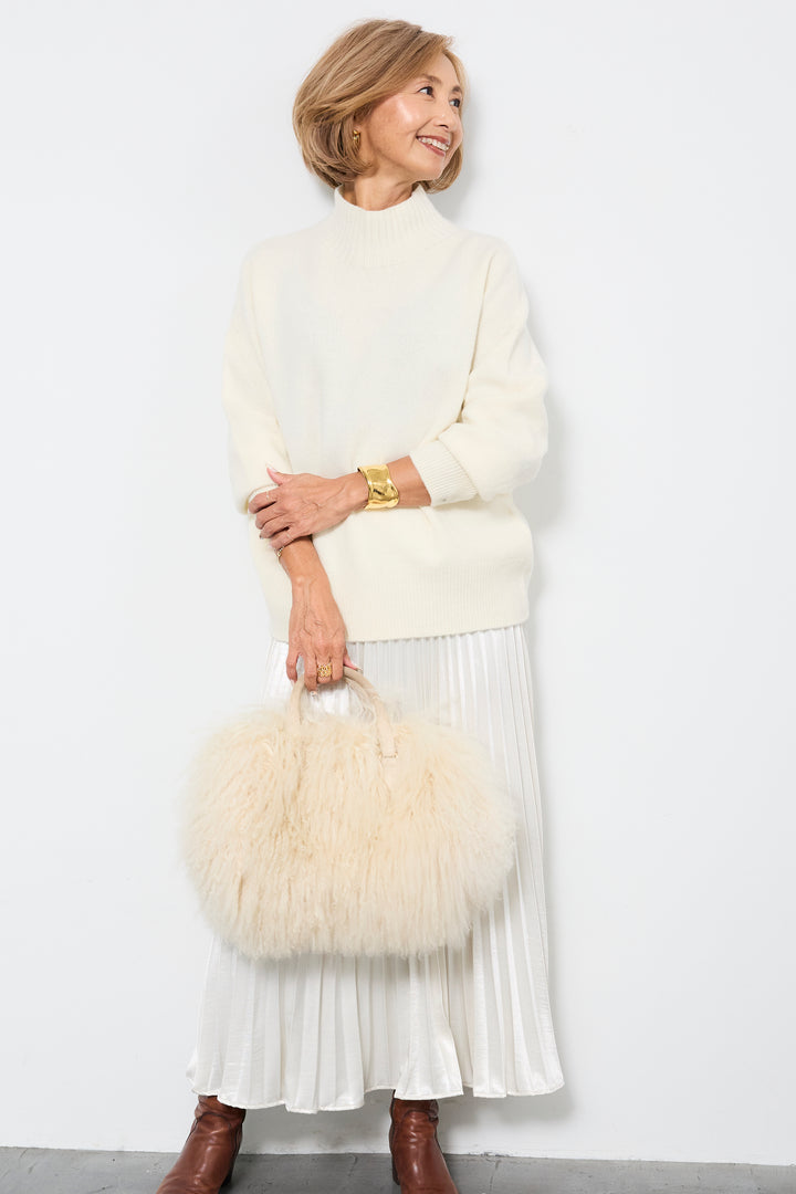 【ジャパンメイド】山形ウールハイネックニット