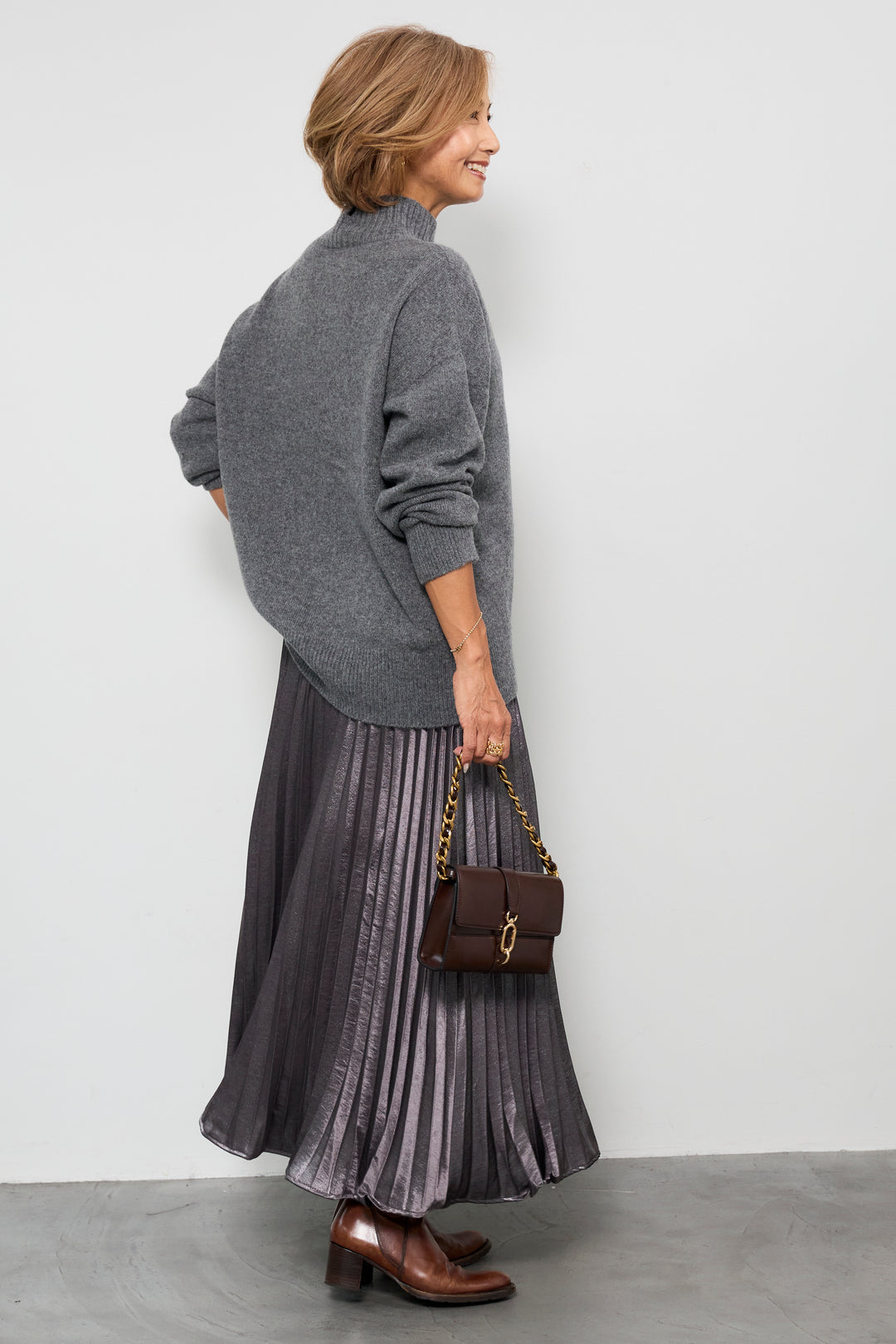 【ジャパンメイド】山形ウールハイネックニット