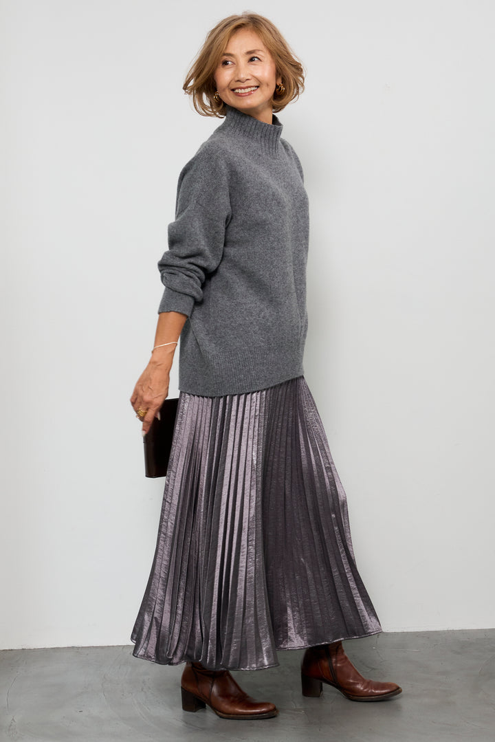 【ジャパンメイド】山形ウールハイネックニット