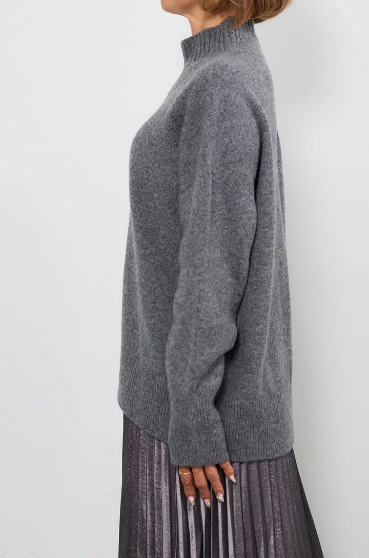 【ジャパンメイド】山形ウールハイネックニット