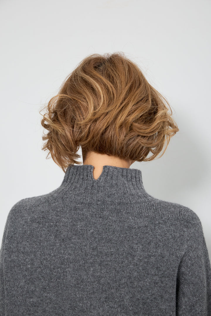 【ジャパンメイド】山形ウールハイネックニット