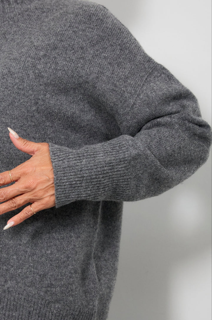 【ジャパンメイド】山形ウールハイネックニット