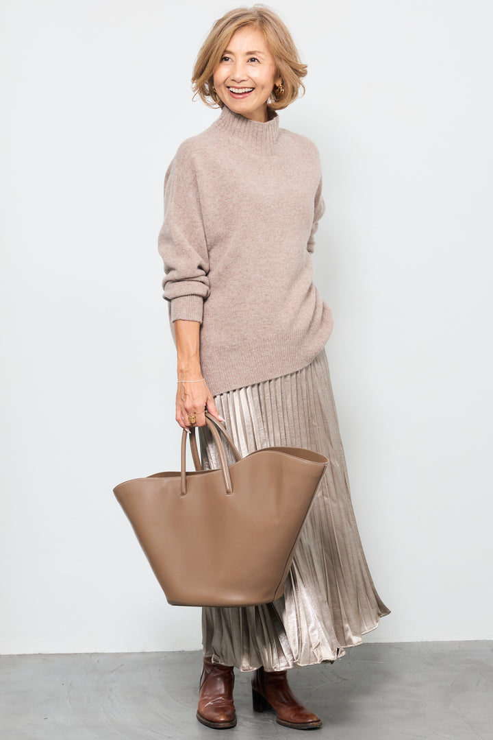 【ジャパンメイド】山形ウールハイネックニット