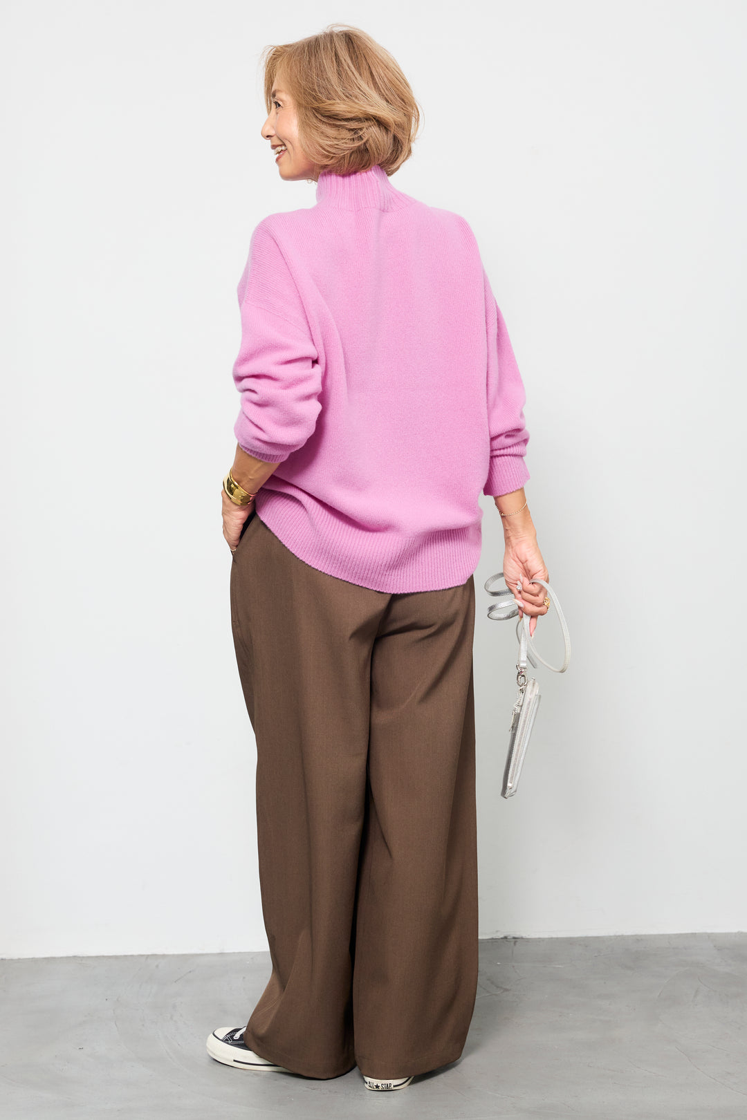 【ジャパンメイド】山形ウールハイネックニット