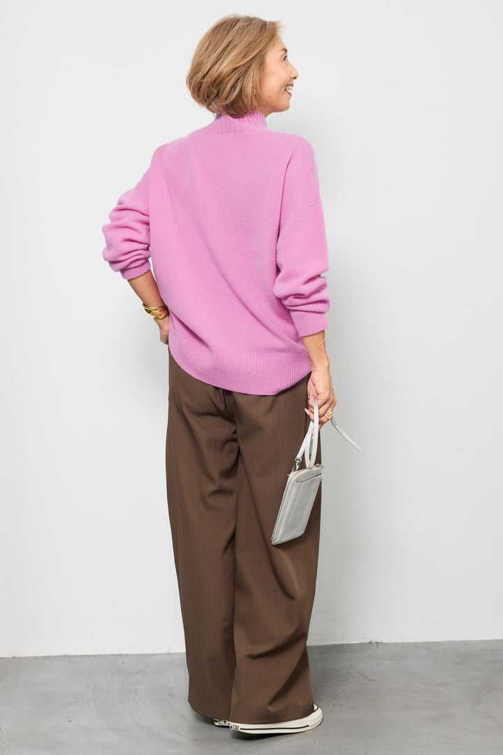 【ジャパンメイド】山形ウールハイネックニット