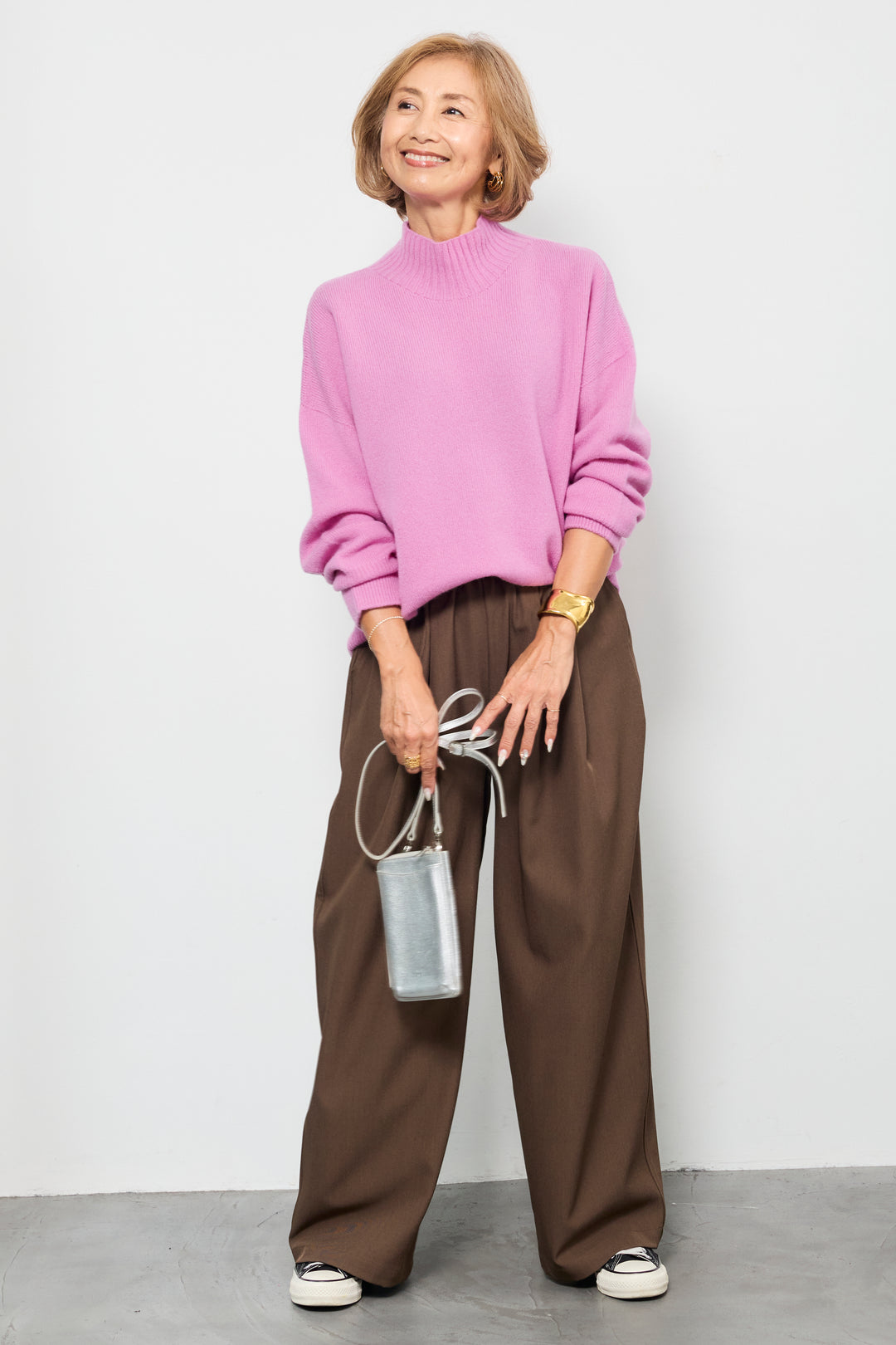 【ジャパンメイド】山形ウールハイネックニット