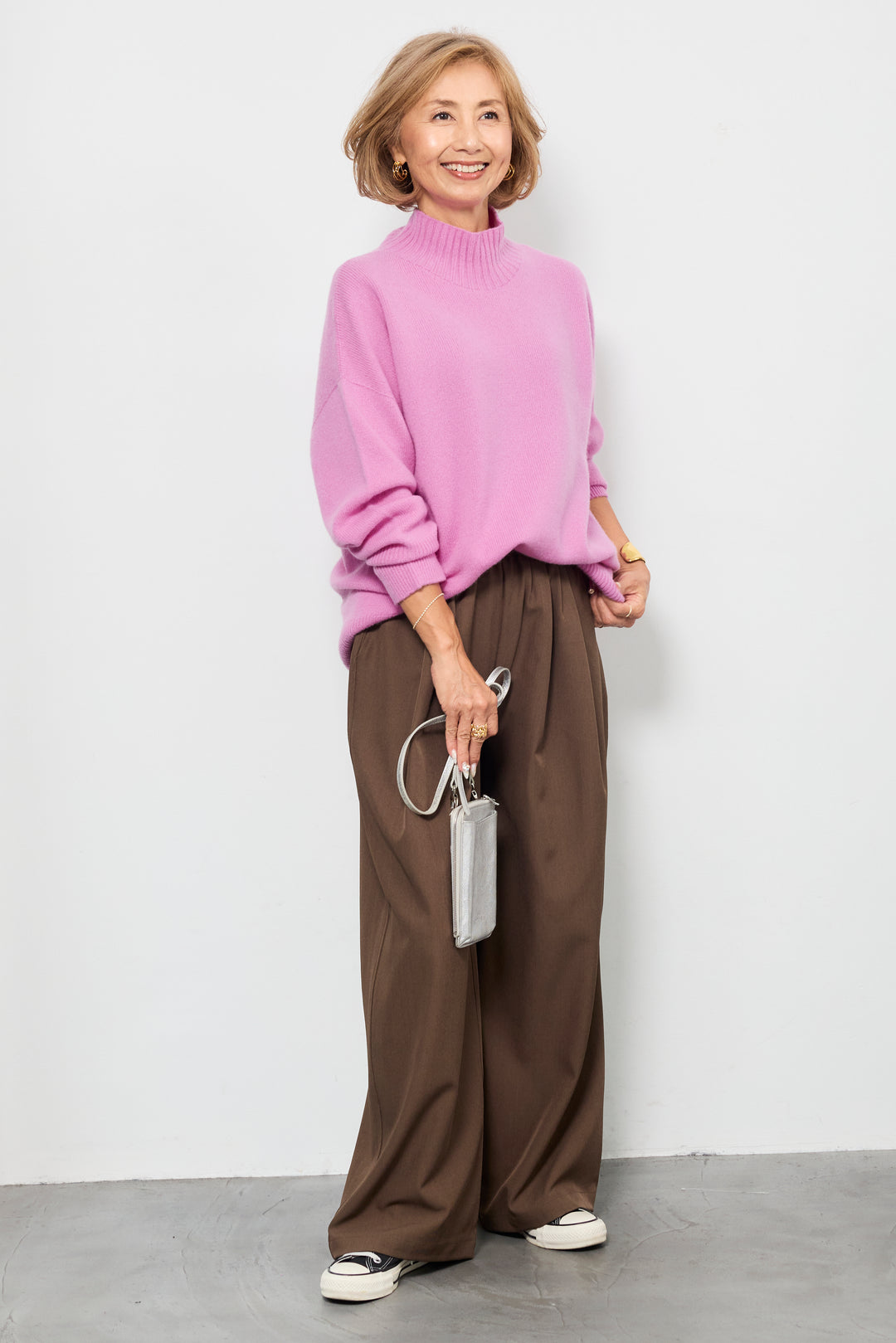 【ジャパンメイド】山形ウールハイネックニット