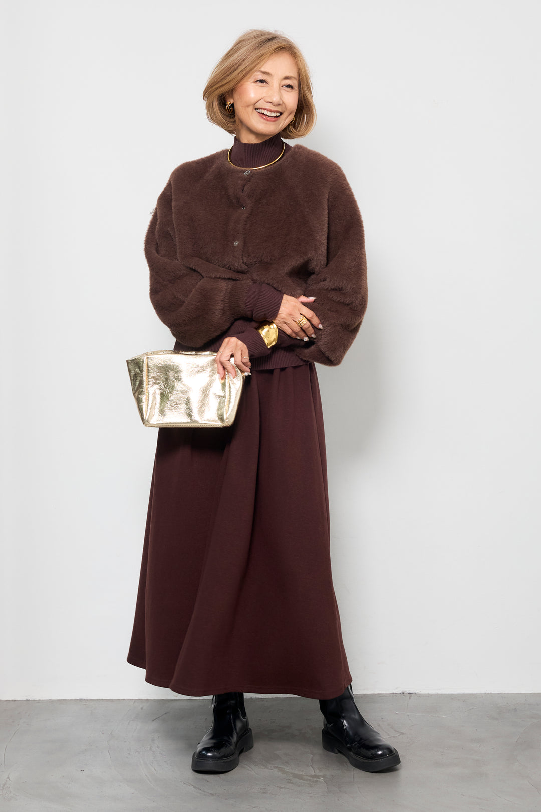 シャギーニットアンサンブル