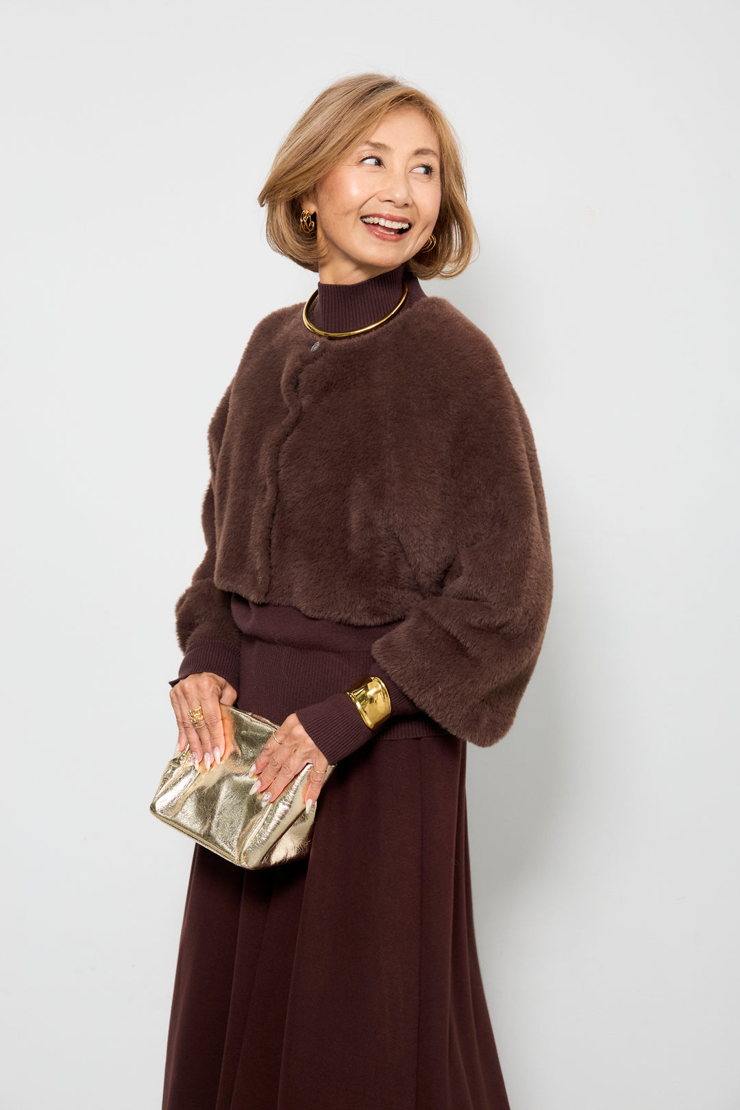 シャギーニットアンサンブル