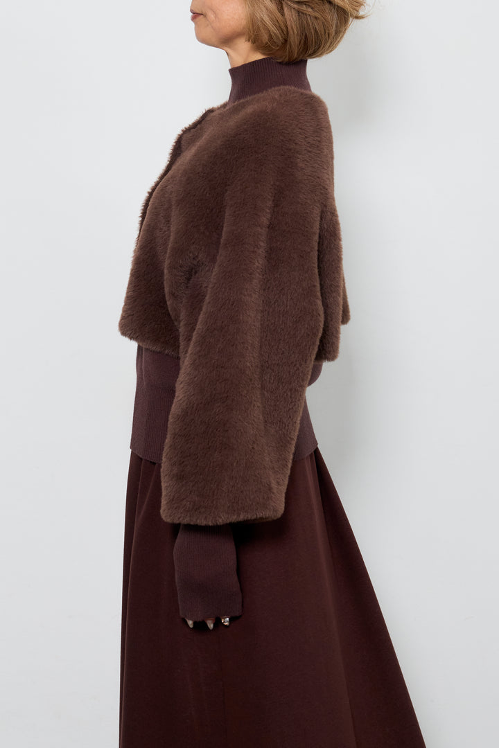 [SET]シャギーニットアンサンブル+ウエストギャザースカート(2set)