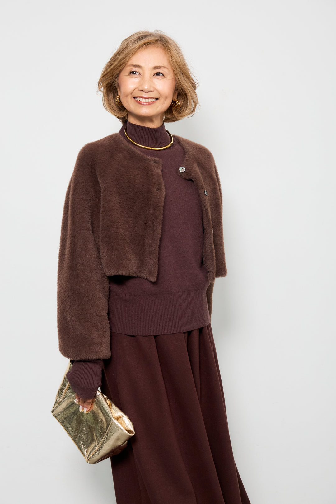 シャギーニットアンサンブル